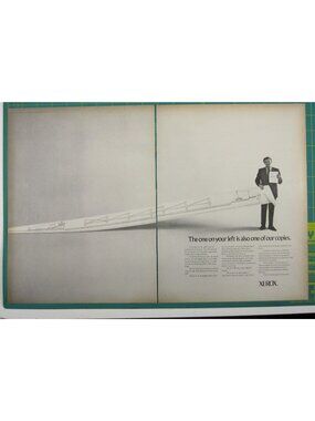 Print Ad Xerox Copy Machines Architectural Engineering Copy Output 2 PG 1970s